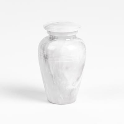Marmeren Urn Mini 100 ml Wit - Urn voor Menselijke As - Crematie Urn voor As Volwassenen