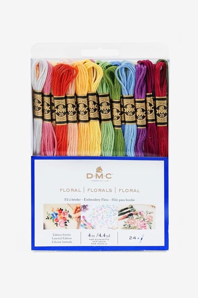 DMC - Speciaal garen 117MC � kleur bloemen, 100% katoen � 24 strengen � 4 m | borduurgaren, ideaal voor kruissteek, Braziliaanse armband, knutselen