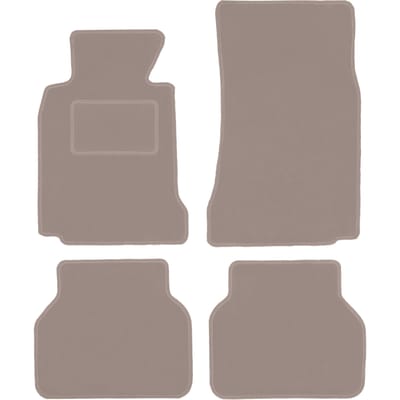 Beige veloursmatten voor: BMW 5 E39 sedan, stationwagen, touring (1996-2004)