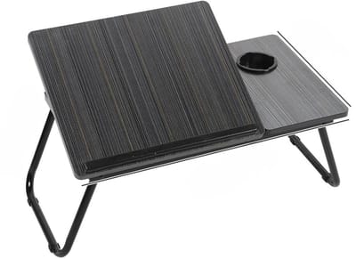 Geargalaxy Laptoptafel - Laptopstandaard - Laptoptable - Schoottafel - Banktafel - Bedtafel - Uitklapbaar tot 21,5 cm Hoog - Zwart