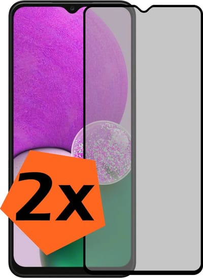 Screenprotector - 2 Stuks - Geschikt voor Samsung Galaxy A13 5G - Privacy Filter - Gehard Glas - Beschermglas - Tempered Glass - Screen Protector