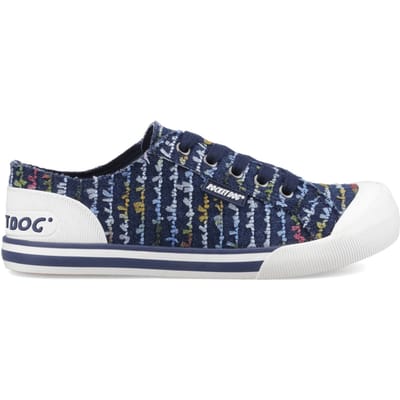 Rocket Dog Jazzin Radio Katoenen Dames Blauwe Sneakers