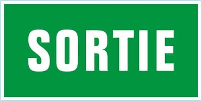 Pickup Pictogram 30x15 cm - Sortie