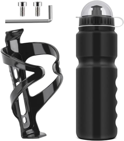 Dailygoods- Fietsfleshouder 750 ml - Lichtgewicht Flessenhouder - BPA-vrij - Eenvoudig te Monteren - Geschikt voor Fietsen - Slijtvast Materiaal