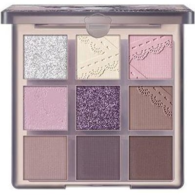 9 kleuren oogschaduwpalet, smokey paars grijs Eeyshadow make-up parelachtige oogschaduw matte afwerking oogschaduw cosmetica voor dames paars