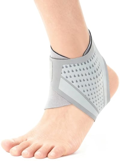 Enkelbrace Verstelbare Enkelbandage met Antislip en Ademend Lichtgewicht,Dunne Compressie Enkelsteun voor Stabiliteit en Comfort,Unisex Eén Maat,Geschikt voor Sport&Dagelijks Gebruik-Linkervoet