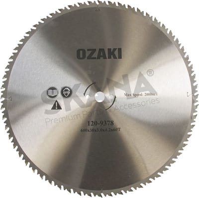 Ozaki Cirkelzaagblad met hardmetalen tanden Ø: 600mm, asgat: 30 mm, dikte: 3mm