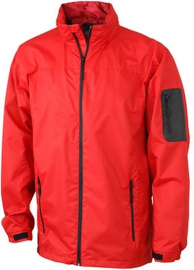 James and Nicholson Heren Windbreker (Rood/zwart)