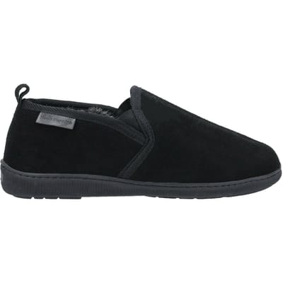 Hush Puppies Heren Arnold Slip On Leather Slipper (Zwart)