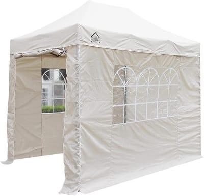 Pop-up Gazebo - Tuinhuisje Partytent - Buiten Feesten - Volledig Waterdicht - 3x2 Meter - Beige