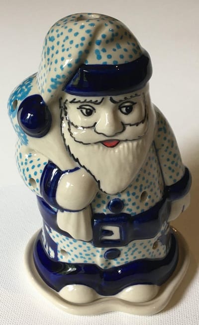 Bunzlau Kerstman voor waxinelichtje, Kerst X-mas