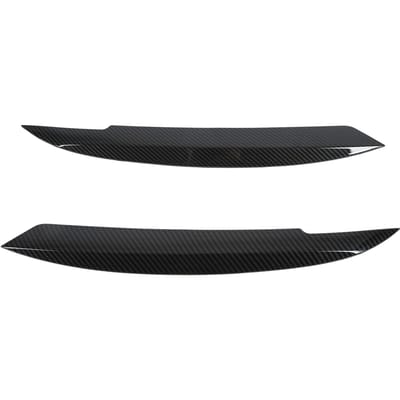 2 STUKS Auto Koplamp Wenkbrauwen Carbon Fiber Stijl Links Rechts Vervanging voor MK6 Sagitar NCS 2010-2018 black