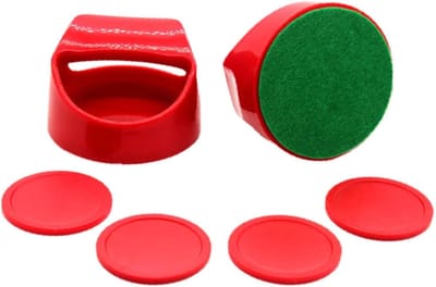 Airhockey Accessoireset - Tafelspelonderdelen - Spelplezier Thuis - Ergonomisch Ontwerp - 10 cm x 68 cm - Zwart