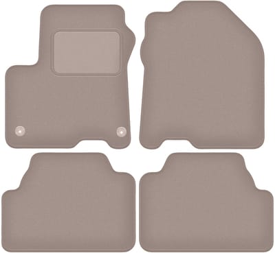 Beige velours vloermatten voor: Hyundai Kona EV / Elektrische crossover (2017-)