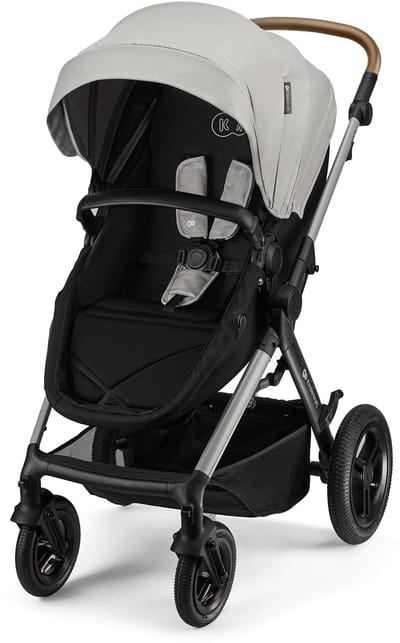 Kinderkraft MOOV 2 XL AIR Kinderwagen – Reiswieg, Wandelwagen & MINK PRO i-Size Autostoel – Grijs