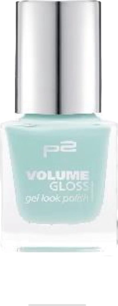 P2 EU Cosmetics Gel Look 410 Flirty Floris mint blauw Nagellak 12ml