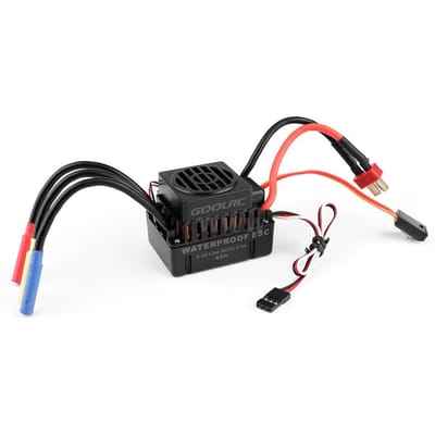 GoolRC Contrôleur de vitesse électrique ESC sans balais étanche 45 A avec BEC 5,5 V/3 A pour voiture 1/10 RC