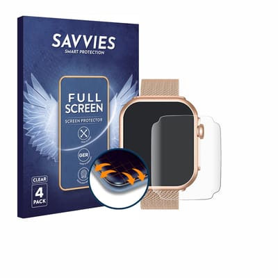 Savvies - Screenprotector voor Sanorum G62 1.85" - Folie Beschermfolie transparant volledig dekking 4 Stuks