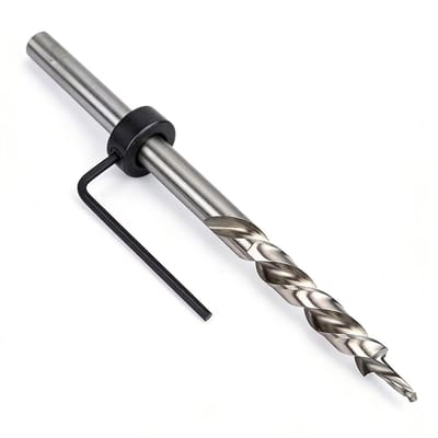 Professionele 9mm Pocket Hole Boor met Diepteborg en Sleutel - Perfect voor Houtbewerking en Verbindingstechnieken