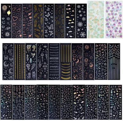 Dailygoods- Deco Stickers Multicolor - 30 Vellen Zelfklevende Stickers - Decoratieve Stickers voor Fotokaarten - Stickers voor Planner - PET Materiaal