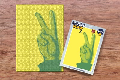 Puzzel Twee vingers omhoog - Legpuzzel - Puzzel 1000 stukjes volwassenen