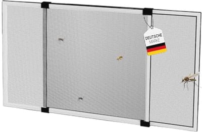 Insectenhor voor Ramen en Deuren - Uitschuifbaar Vliegenscherm 75 x 50 cm tot 142 cm