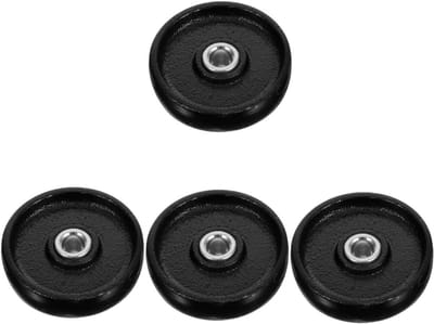 Krik Wielen Set - Krik Onderdelen - Werkplaatsonderhoud - Universele Compatibiliteit - 4 Stuks - Zwart