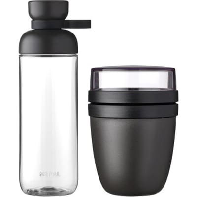 Mepal promoset lunchpot + vita 700 ml - nordic black - Yoghurt & Mueslibeker to go - Soepbeker
