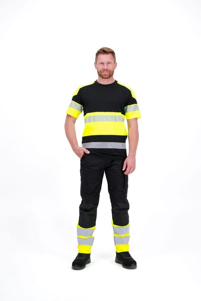 Herock Axo High Vis Werkbroek Zwart / 40