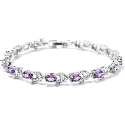 Een Nieuw Bamp Scharnierend Ontwerp Zomer Kleurrijke Armband voor Vrouwen Set met Natuurlijk Gekleurde Stenen Een Niche en Populaire Armband voor Internet Beroemdheden white