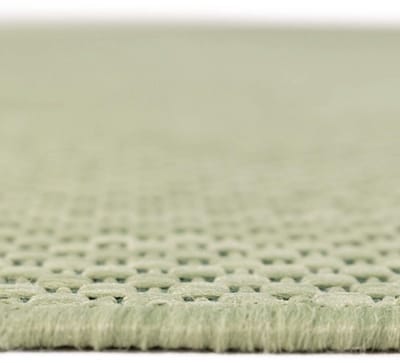 Karpet24 Sisal – Modern Effen Vloerkleed voor Binnen & Buiten, Groen-80 x 200 cm