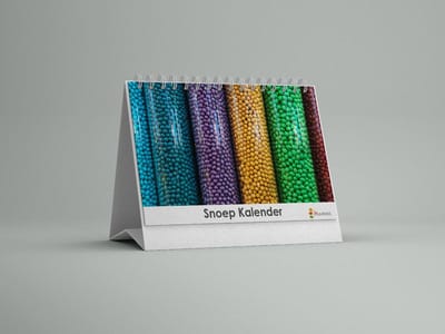 Snoep Bureau-verjaardagskalender | Snoep bureaukalender | Snoepjes kalender 20x12.5 cm