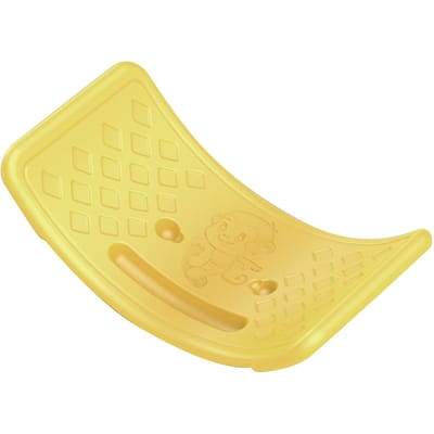 Planche d'équilibre en plastique pour enfants, tout-petits et adolescents, planche d'entraînement avec balle élastique jaune