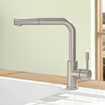 Villeroy & Boch Steel Shower - Keukenkraan met uittrekbare sproeikop, rvs 969701LC