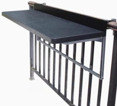 Balkon Tafel - Wandbureau Opklapbaar - Buiten Leven - Veiligheidsluiting Inbegrepen - 80x39cm - Naturel