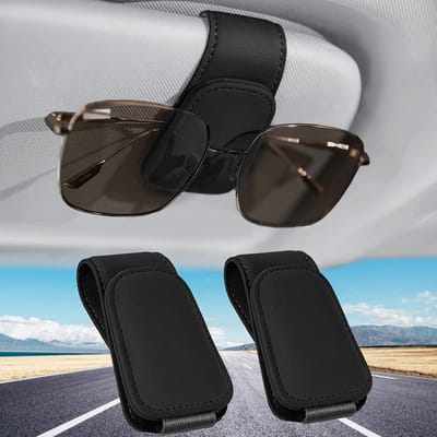 MTTproducts- Zonnebrilhouder Magnetisch - Zonnebrilhouder Auto - Zonnebrilhouder voor Auto - Antislip - Universele Beugel - Veilig en Stabiel