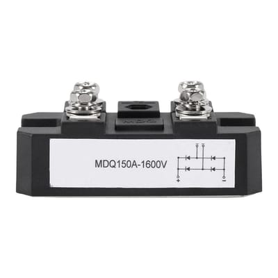 Dailygoody - Bruggelijkrichter - Eanfase-diodes - High power gelijkrichterbrugmodule - Zwart - 150 A - 1600 V - Geschikt voor elektrische toepassingen