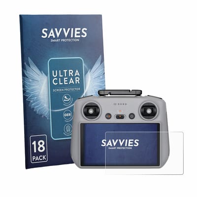 Savvies - Screenprotector voor DJI RC 2 2025 - Folie Beschermfolie transparant 18 Stuks