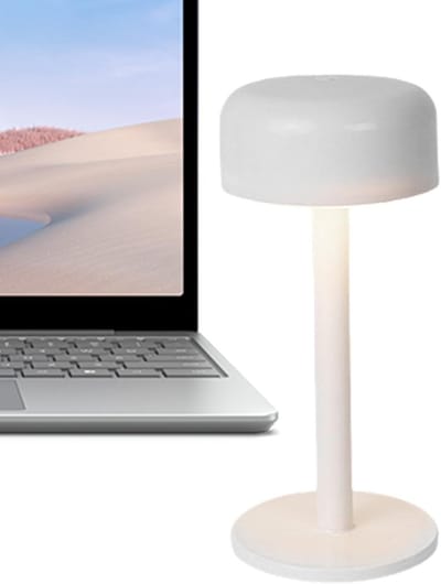 Paddenstoel Lamp - Nachtlamp Bureaulamp - Sfeerverlichting Creëren - Aanraakbediening Dimbaar - 20 x 12.3 cm - Wit