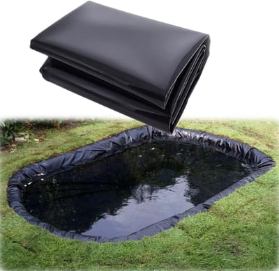 Vijverfolie - Waterdichte hoes - Tuin en vijver - Scheurvast lekbestendig - 8 x 10 meter - Zwart