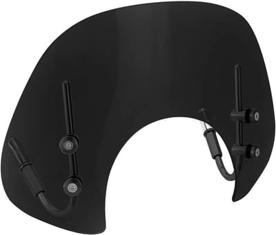 Scooter Windscherm - Windgeleider Motor - Comfortabel Rijden - Verhoogde Windbescherming - ABS Plastic - Zwart
