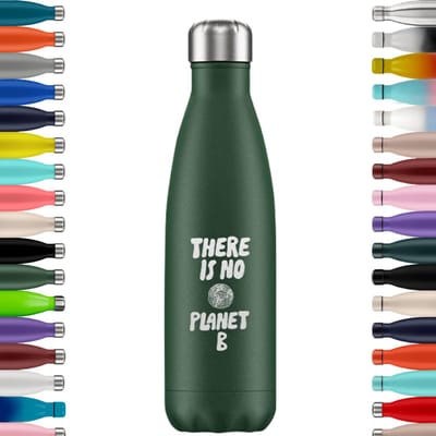 FLASKE Original Drinkfles 500 ml - Geïsoleerde RVS Waterfles - BPA-vrij - 12u Warm & 24u Koud - Geschikt als Thermosfles en Thermoskan - Water Bottle Stainless Steel - No Planet B