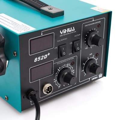 Yihua - 852D+ Serie - Lutstation - 740W - Hot-Air en Kolbowa - 100-480°C