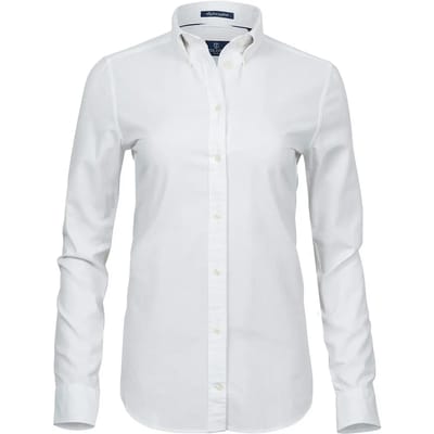 Tee Jays - WomenÂ´s Perfect Oxford Shirt - White maat XS