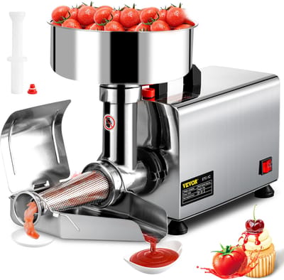 VEVOR Tomatensaus Maker Tomatenpers 49x23x34,5 Cm Elektrische Tomatenzeef 370w