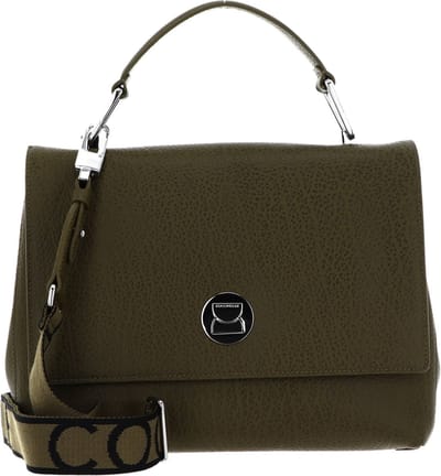 COCCINELLE Leren Handtas Schoudertas Liya Elephant Handbag Loden Kaki
