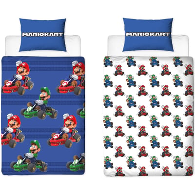 Super Mario - Dekbedovertrek - Eenpersoons - 140 x 200 cm - Polyester
