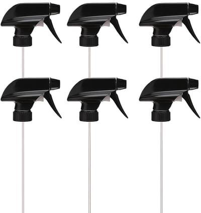 Dailygoods- Spuitfles 6 Stuks - Heavy Duty Plastic - Lekvrij - Sprayfles - 473 ml - Voor Watering/Reiniging - Trigger Nozzle - Sproeifles