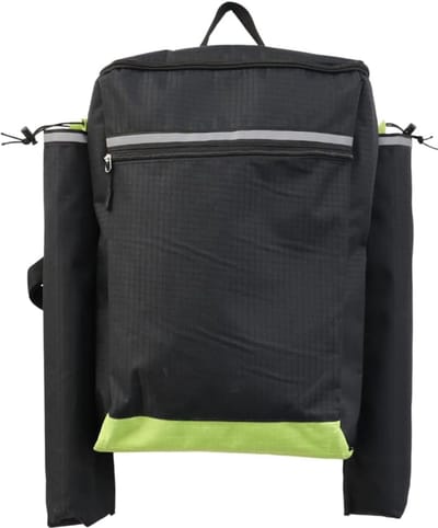 Rolstoeltas met Wandelstokhouder - Duurzame Universele Opbergtas voor Rolstoel en Scootmobiel - Blauw