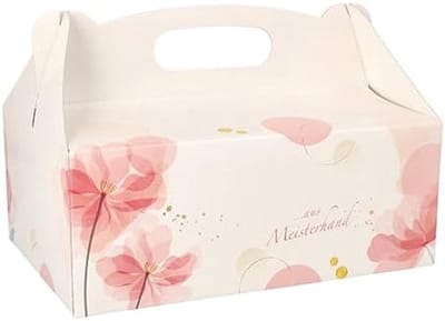Taartdozen Set - Bakdozen - Transport Taart - Met Draaghandvat - 15 Stuks - Roze
